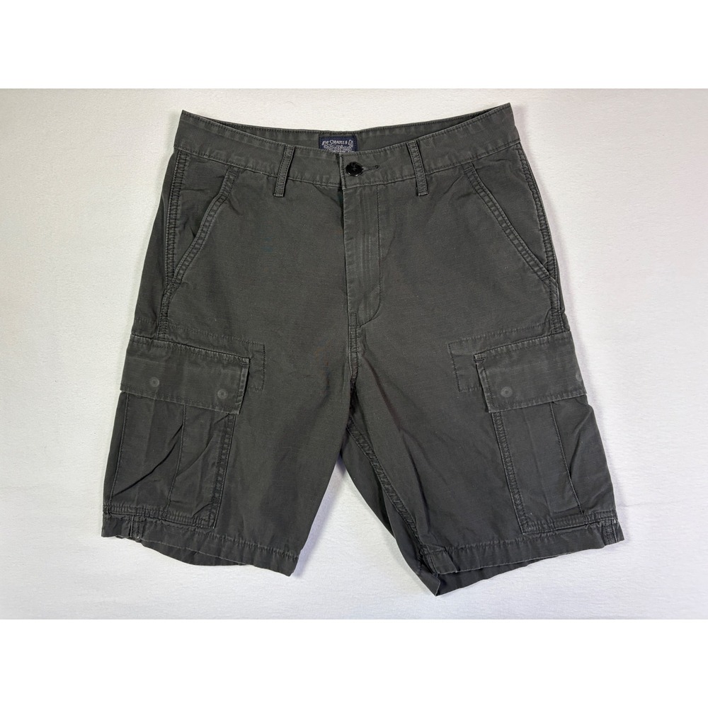 Levi Strauss Mens‎ Gray Cargo Shorts Ripstop Cotton Utility Pockets Size 30